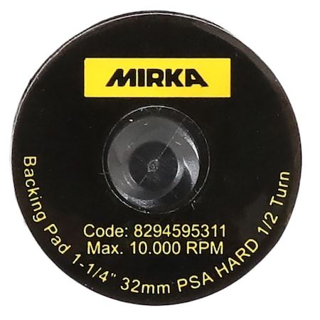 Mirka Backup Pad 1.25 Psa Hard Twist Lock, PK10 1125H-R